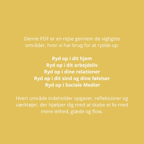 1. Ryd op i dit liv guide